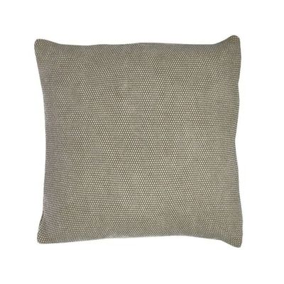 Coussin en coton tricoté taupe 50x50 | Maisons du Monde
