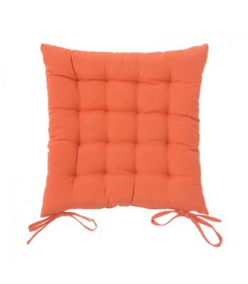 Coussin de chaise carré orange 40x40 | Maisons du Monde