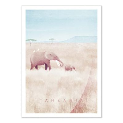 VISIT TANZANIA -  Affiche d'art 50 x 70 cm | Maisons du Monde