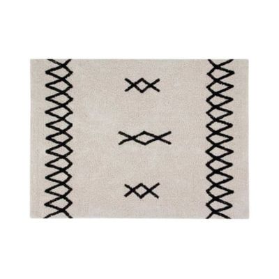 Tapis coton lavable vintage noir 120x160cm | Maisons du Monde