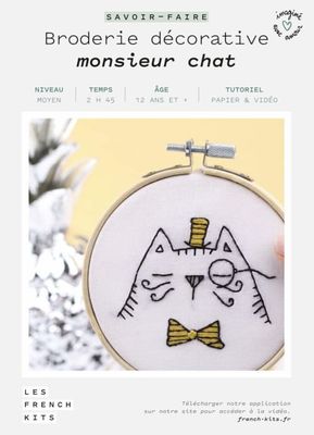 Kit broderie monsieur chat | Maisons du Monde