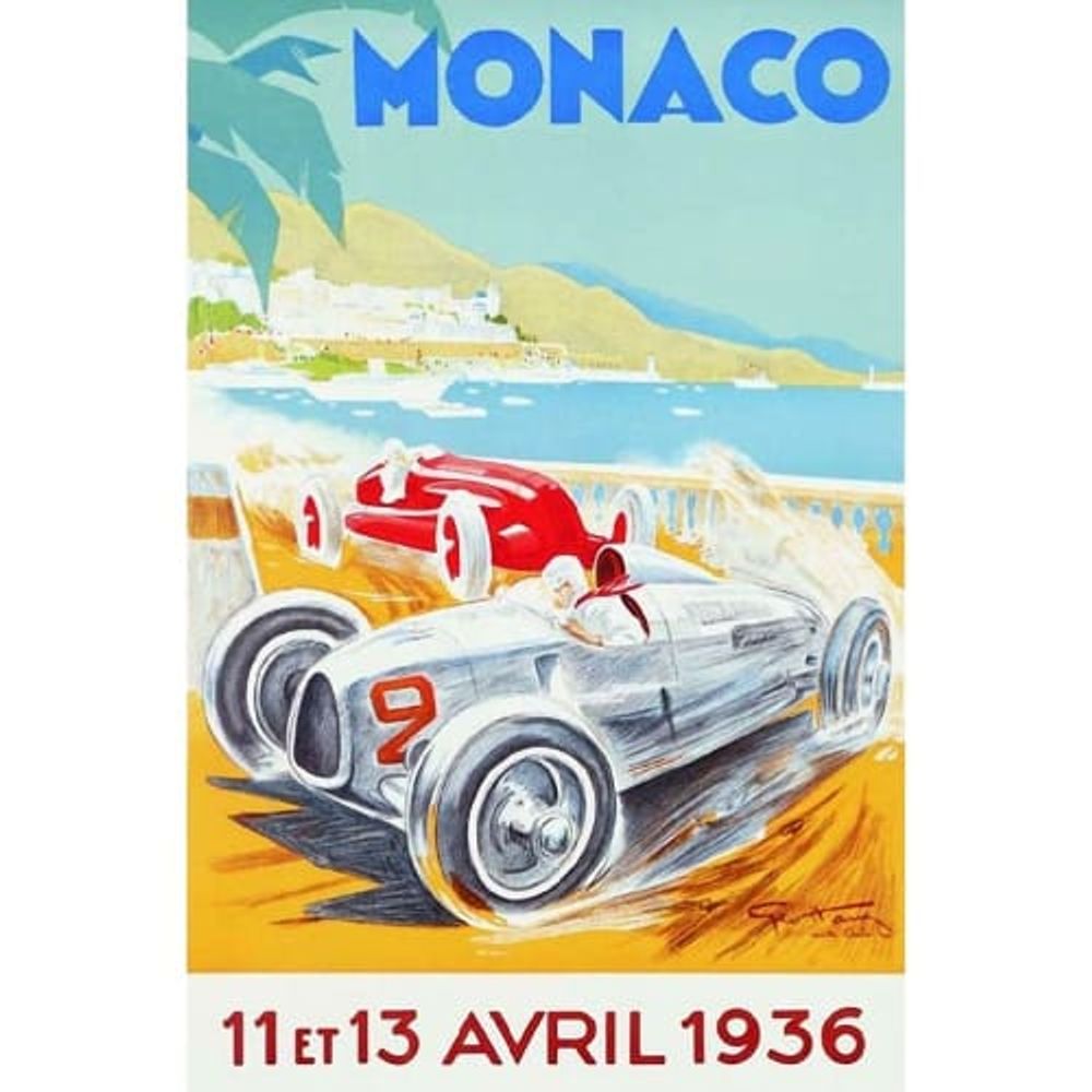 Affiche rectangulaire Monaco 50x70cm | Maisons du Monde