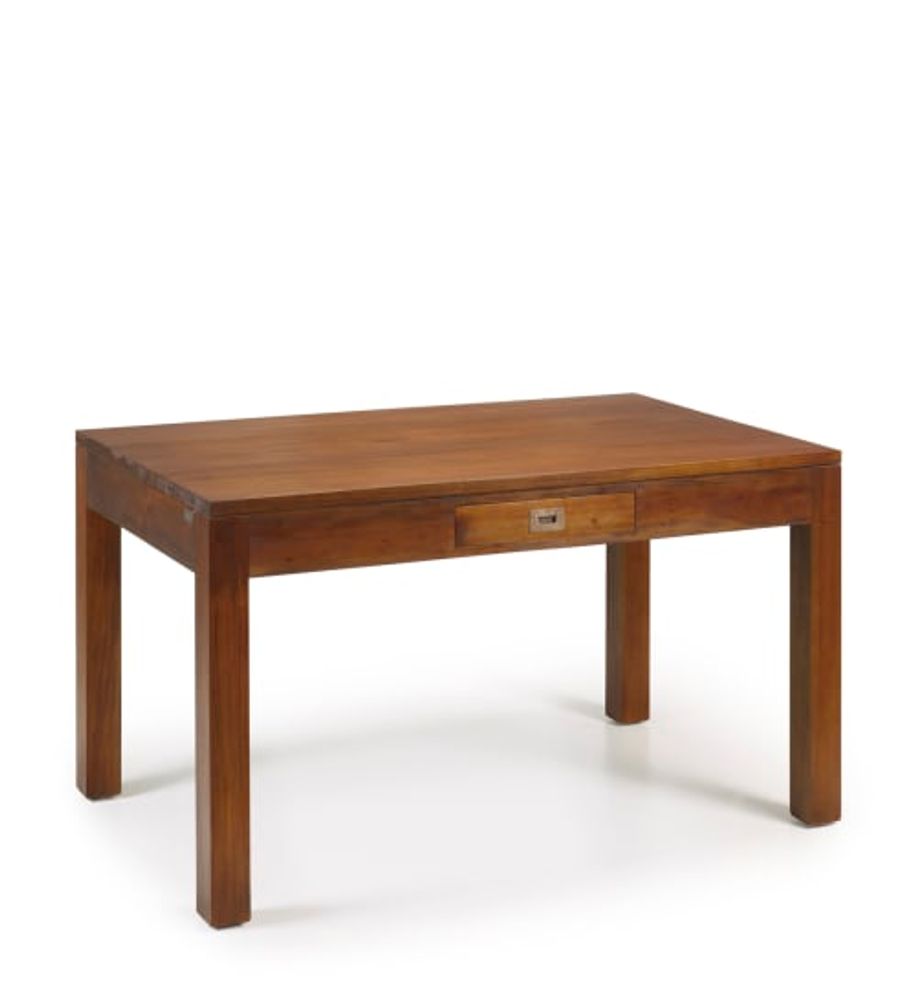 Table en bois marron L140. 4/6 personnes | Maisons du Monde