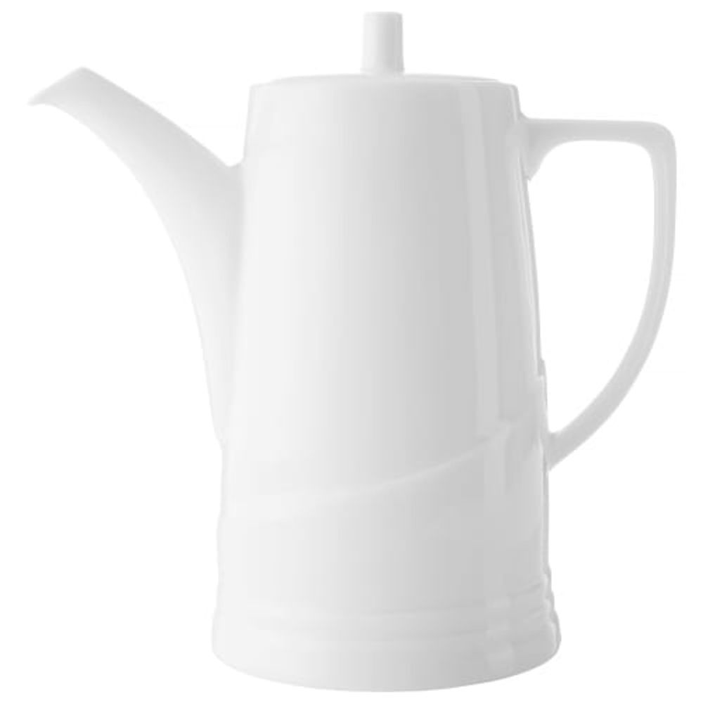 Cafétière en porcelaine avec couvercle 1,20 L | Maisons du Monde