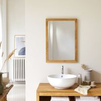 Miroir en chêne 70x50 cm | Maisons du Monde