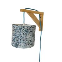 Lampe équerre Liberty adeladja  bleu  cordon bleu azur | Maisons du Monde