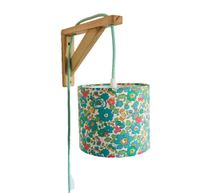 Lampe équerre Liberty Betsy Menthe cordon vert menthe | Maisons du Monde