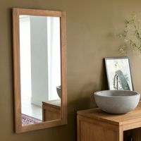 Miroir en Teck 100x50 cm | Maisons du Monde