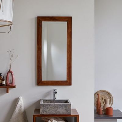 Miroir en palissandre 100x50 cm | Maisons du Monde