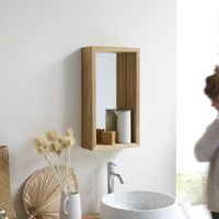 Miroir en teck 55x30 cm | Maisons du Monde