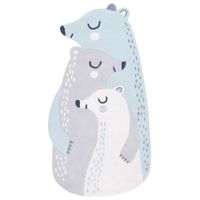 Tapis famille ours en Coton Bleu | Maisons du Monde