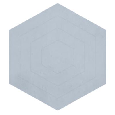 Tapis hexagone en Coton Bleu ciel | Maisons du Monde