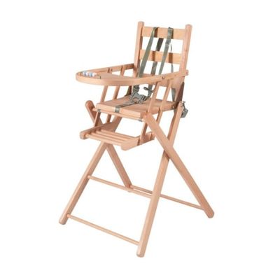 Chaise haute pliante  vernis naturel - 57x95 cm | Maisons du Monde