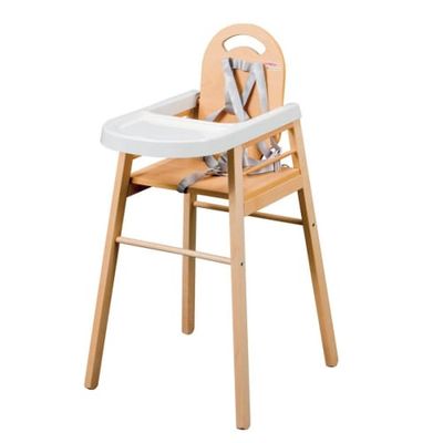 Chaise haute bébé  vernis naturel - 52x96 cm | Maisons du Monde