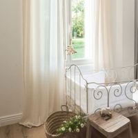 Rideau à nouettes écru (130x 260cm) | Maisons du Monde