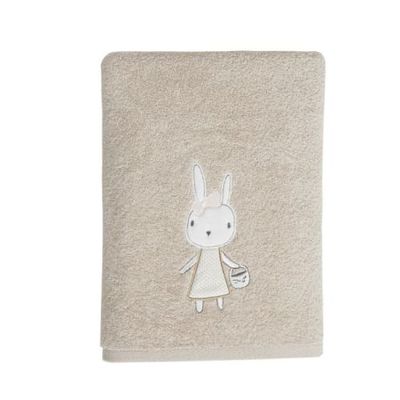 Drap de douche enfant  coton sable 70x130 | Maisons du Monde