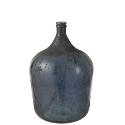Vase en verre gris/bleu H56cm | Maisons du Monde