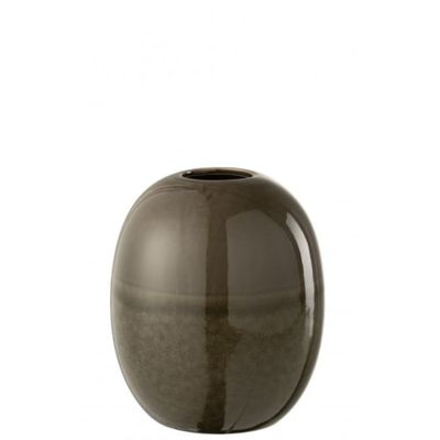 Vase céramique vert H20,5cm | Maisons du Monde