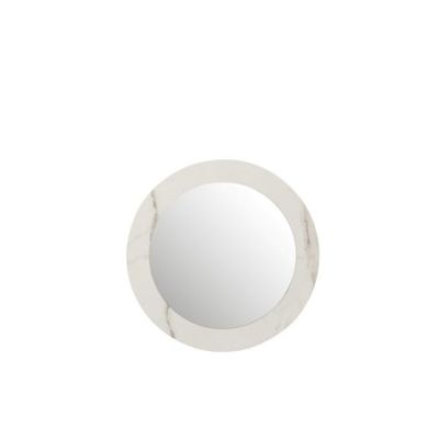 Miroir marbre mdf/verre blanc H60 | Maisons du Monde