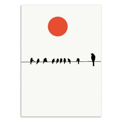 SIT AND WAIT - KUBISTIKA -  Affiche d'art 50 x 70 cm | Maisons du Monde