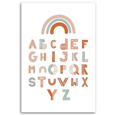 Tableau enfant alphabet multicolore 30x40 | Maisons du Monde