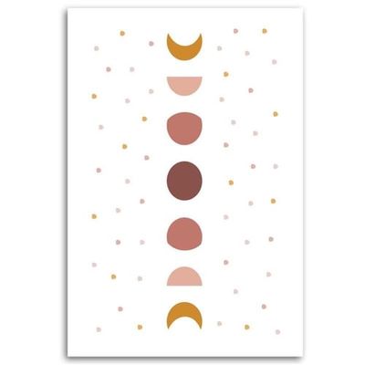 Tableau enfant moon composition multicolore 80x120 | Maisons du Monde