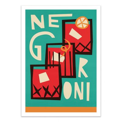 NEGRONI -  Affiche d'art 50 x 70 cm | Maisons du Monde
