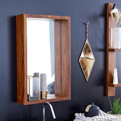 Miroir en palissandre 70x45 cm | Maisons du Monde