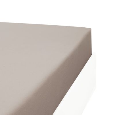 Drap housse flanelle en Molleton Gris 120x200 cm | Maisons du Monde