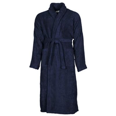 Peignoir de bain mixte 420gr/m² Bleu Nuit | Maisons du Monde