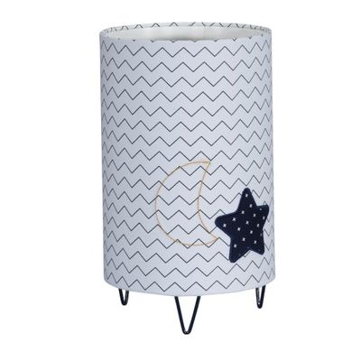 Lampe à poser pieds métal en coton blanc | Maisons du Monde