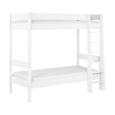 Lit superposé Bois massif 90x190 Blanc | Maisons du Monde