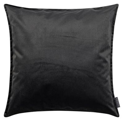 Housses de coussin velours avec volant piqué anthracite 60x60 | Maisons du Monde