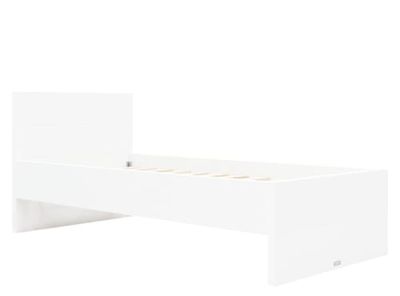 Lit 90x200 avec tête de lit blanc | Maisons du Monde