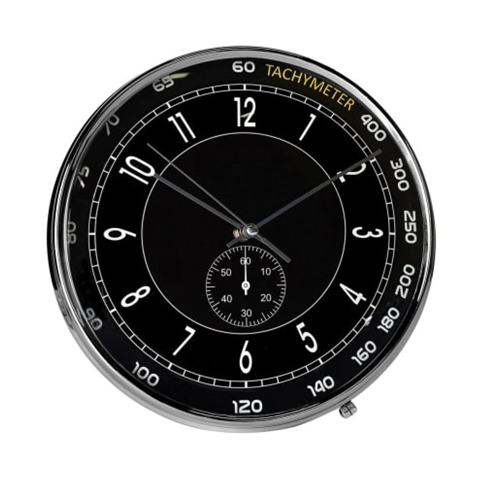 Horloge montre noire en métal D : 28 cm | Maisons du Monde