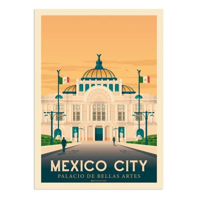 Affiche Mexico  21x29,7 cm | Maisons du Monde