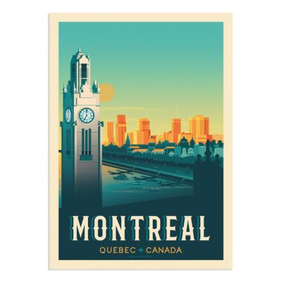 Affiche Montréal  21x29,7 cm | Maisons du Monde