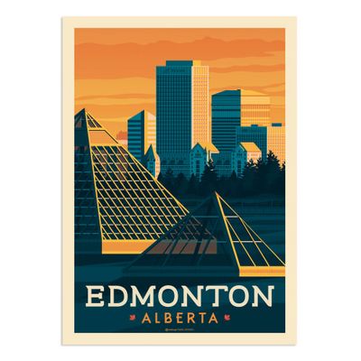 Affiche Edmonton  21x29,7 cm | Maisons du Monde