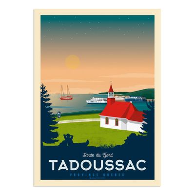 Affiche Tadoussac  21x29,7 cm | Maisons du Monde