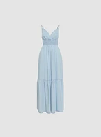 Tiered Tencel Maxi Dress