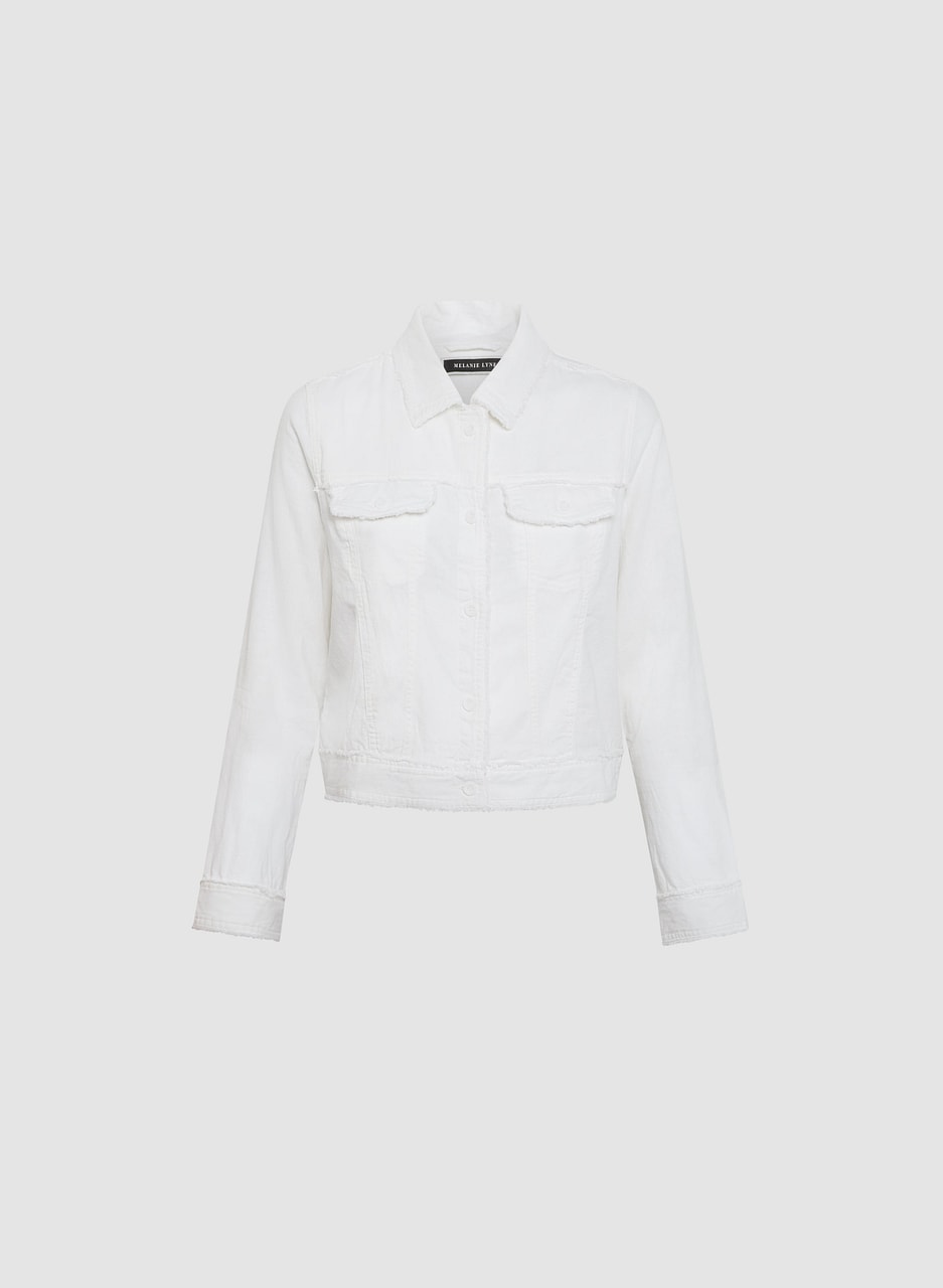 Frayed Linen-Blend Jacket