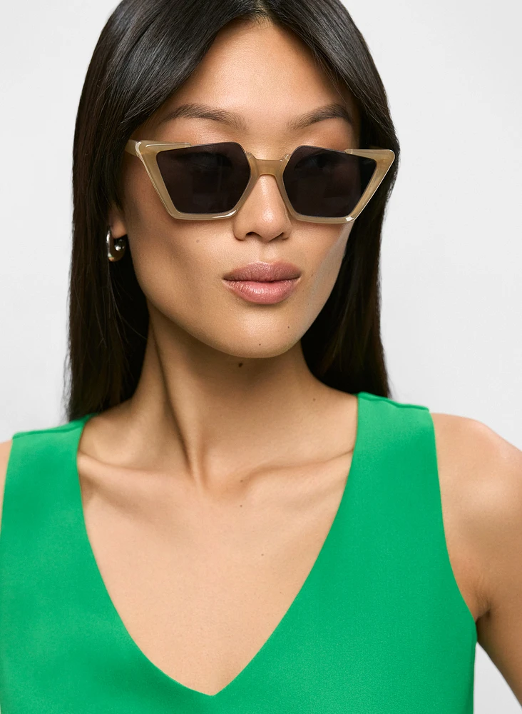 Geometric Plastic Sunglasses