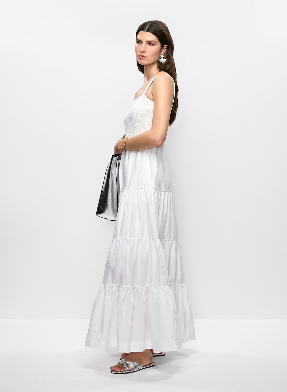 Tiered Cotton Maxi Dress