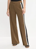 Contrast Stripe Pull-On Pants