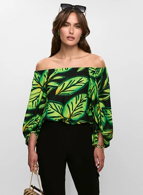 Joseph Ribkoff - Palm Leaf Blouse