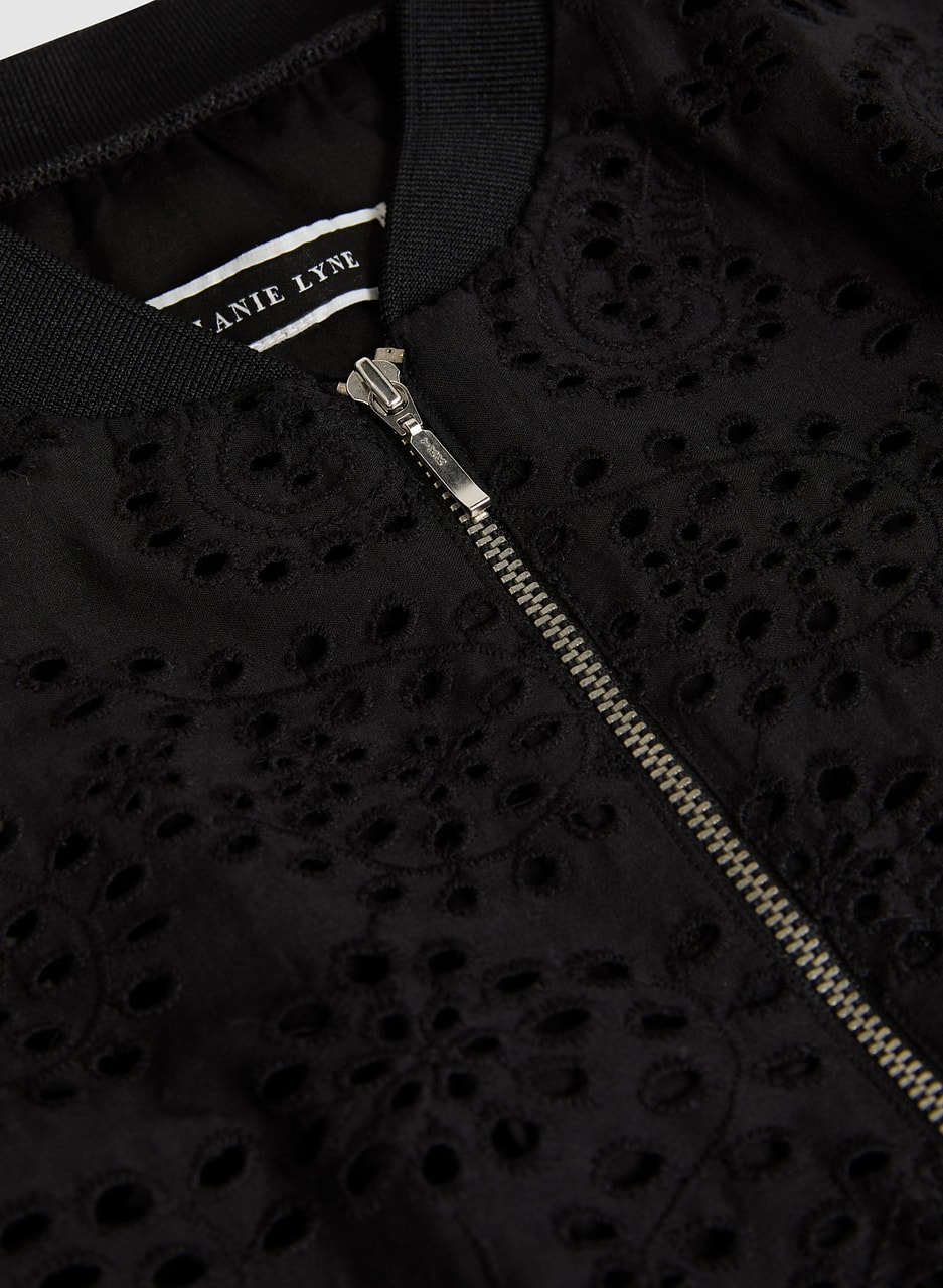 Eyelet Bomber Jacket