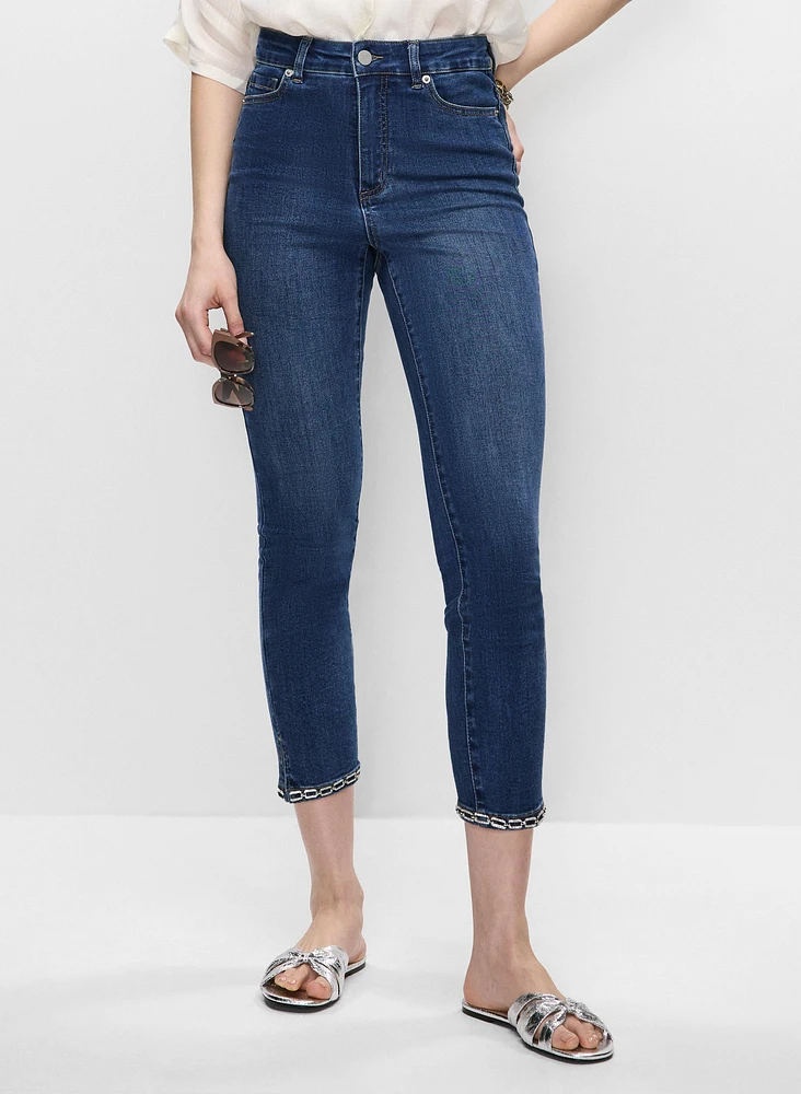 Slim Leg Denim Capris