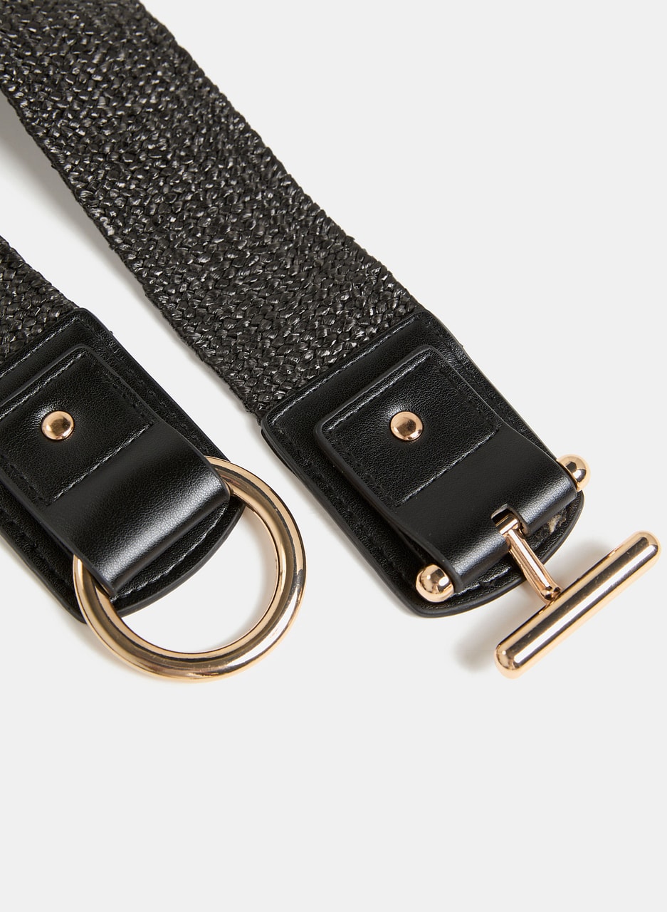 Ring-Toggle Woven Elastic Belt