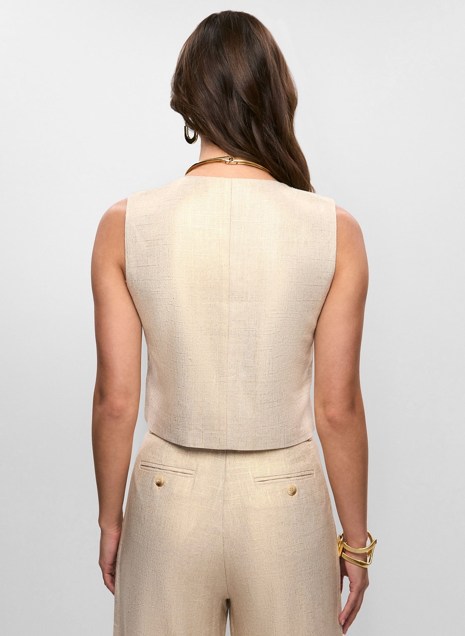 Metallic Effect Vest