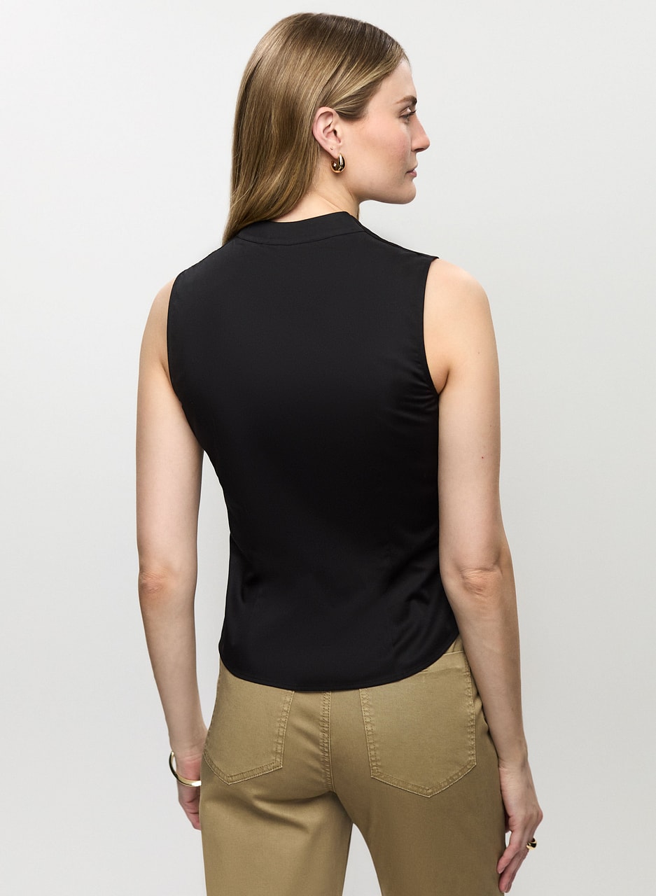 Zippered Sleeveless Top